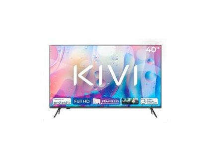 KIVI TV 40F760QB, 40" (100cm), HD LED TV, AndroidTV 11, Black, 1920x1080, 60 Hz,2x8W, 33 kWh/1000h ,HDMI ports 2