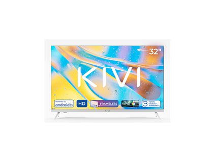 KIVI TV 32H760QW, 32" (81cm), HD LED TV, AndroidTV 11, White, 1366x768, 60 Hz,2x8W, 33 kWh/1000h ,HDMI ports 2