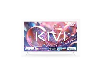 KIVI TV 55U760QW, 55" (139cm), HD LED TV, AndroidTV 11, White, 3840x2160, 60 Hz,2x8W, 33 kWh/1000h ,HDMI ports 2