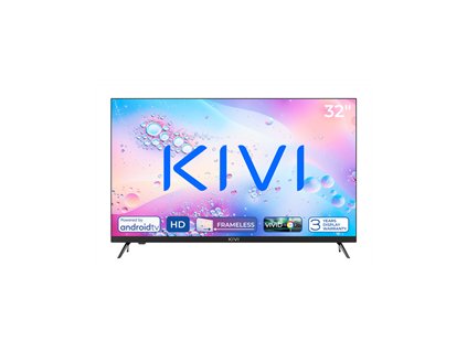 KIVI TV 32H760QB, 32" (81cm), HD LED TV, AndroidTV 11, Black, 1366x768, 60 Hz,2x8W, 33 kWh/1000h ,HDMI ports 2