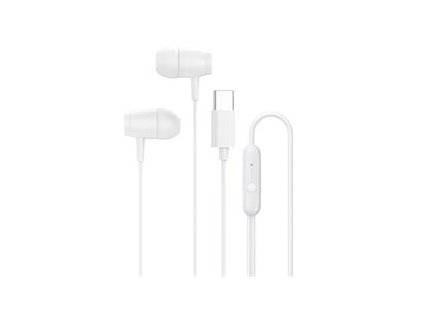 Canyon SEP-5, slúchadlá do uší, integrované ovládanie, hlboké basy, USB-C kábel 1.2m, biele