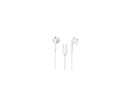 Canyon SEP-6, slúchadlá do uší, integrované ovládanie, Hi-Fi kvalita, USB-C kábel 1.2m, biele