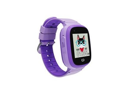 Canyon KW-48, Sunny, smart hodinky pre deti, far. displ., 4G Aud./Vid. volania, GPS tracking, IP67, 512MB, 7 hier, fialo