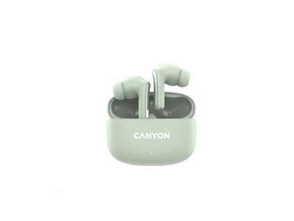 Canyon TWS-9, OnGo 9, True Wireless Stereo BT 4.4 slúchadlá do uší, 6 + 24h výdrž, nabíjacia stanica v kazete, zelené