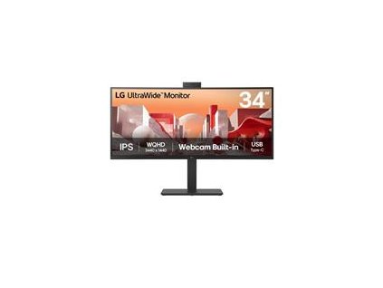 LG 34BA85QE-B 34"W IPS LED 3440x1440 5M:1 5ms 300cd DP 2xHDMI USB-C(90W) CAM