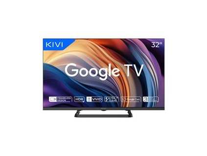 KIVI TV 32H710QB, 32" HD, OPTIMA L5 HDR, SMART GOOGLE TV, Vyrobene v CZ, Cierna