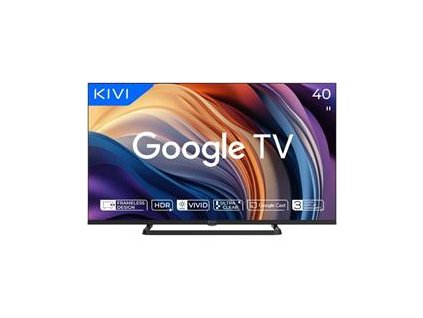 KIVI TV 40F710QB, 40" FHD, OPTIMA L5 HDR, SMART GOOGLE TV, Vyrobene v CZ, Cierna