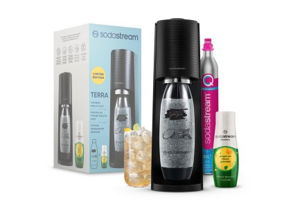 Sodastream vyrobník Terra black quick connect Ginger Ale Megapack