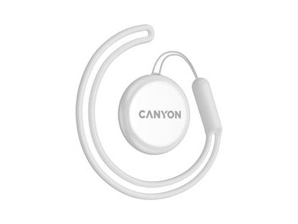 Canyon OnTag 1, antilost tracker, pracuje s appkou Apple Find My Network, certifikovaný Apple-om, biely