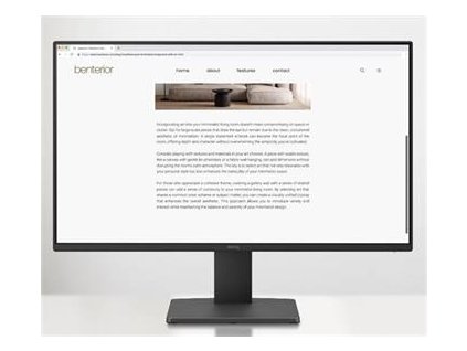 BenQ LCD GW2491 23,8" IPS/1920x1080/5ms/250nits/1300:1/HDMI/DP/VESA/černá