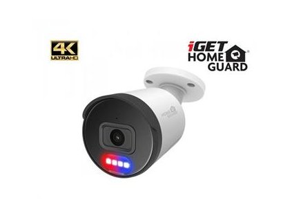 iGET HOMEGUARD HGNHK938CAM - IP PoE kamera s 4K rozlišením, obousměrným zvukem, LED světlem