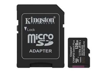 Kingston 128GB CANVAS Select Plus UHS-I U1 Class10 V10 A1 Pam.k.SDHC Micro