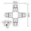 Nedes CW134 IP67 C20A/WP/3x1,5/4 Konektor