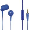 Hama 184043 slúchadlá s mikrofónom Basic4Phone, štuple, modré