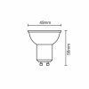 Nedes ZLS102 LED 3W GU10/SMD/2835/6500K studená biela