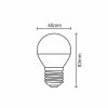 Nedes ZLS817 LED 5W E27/G45/SMD/3000K teplá biela