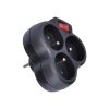 Solight P99B Rozdvojka 240V 3x10A+vyp