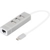 Digitus DA-70253 USB C 2.0 Hub + LAN