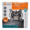Solight zásuvka XA05 TV+SAT+FM koncová