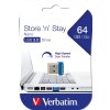 Verbatim 64GB Store n Stay Nano 3.2 Gen 1 blue USB Kľúč 3