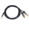 Kábel PremiumCoord 3,5mm jack - 2×Cinch samec 3m