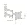 Connect IT CMH-2010-BK 13`-27` 15KG Vesa 100x100 Držiak TV