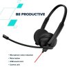 Canyon HS-7, PC Headset, USB/3.5mm jack, pokročilý konferenčný - slúchadla s mikrofónom, ovládanie na kábli, čierne