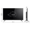 KIVI TV 43F730QB, 43" (108cm), HD LED TV, AndroidTV 11, Black, 1920x1080, 60 Hz,2x8W, 33 kWh/1000h ,HDMI ports 2