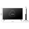 KIVI TV 40F760QB, 40" (100cm), HD LED TV, AndroidTV 11, Black, 1920x1080, 60 Hz,2x8W, 33 kWh/1000h ,HDMI ports 2