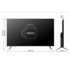 KIVI TV 43U760QB, 43" (108cm), HD LED TV, AndroidTV 11, Black, 3840x2160, 60 Hz,2x8W, 33 kWh/1000h ,HDMI ports 2