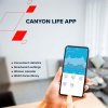 Canyon SW-69, Jacky, smart hodinky, BT, fareb. LTPS displej 1,3", vodotes. IP68, 25 športov, bielo/modré