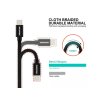 2314 1 swissten datovy kabel usb a usb c s textilnim opletem delka 0 2 m