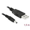 Delock USB 2.0 A - DC 3.5x1.35mm rovny Kabel
