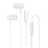 Canyon SEP-5, slúchadlá do uší, integrované ovládanie, hlboké basy, USB-C kábel 1.2m, biele