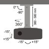SBOX Ceiling projector mount PM-18S
