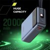 Canyon OnPower 600, Powerbank, 20.000 mAh, displej, in: USB-C, out: USB-C, PD 65W/ USB-A, QC3 22,5W, integr. kábel