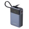 Canyon OnPower 600, Powerbank, 20.000 mAh, displej, in: USB-C, out: USB-C, PD 65W/ USB-A, QC3 22,5W, integr. kábel