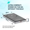 Canyon OnPower 505, Powerbank, 5.000 mAh, in: USB-C, out: USB-C PD 20W + Wireless Magnet 15W, ultratenká, šedá