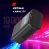 Canyon OnPower 130, Powerbank, 10.000 mAh, displej, in: USB-C, out: 2x USB-C PD 30W / USB-A, hodiny/budík/počasie