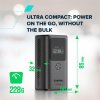 Canyon OnPower 130, Powerbank, 10.000 mAh, displej, in: USB-C, out: 2x USB-C PD 30W / USB-A, hodiny/budík/počasie