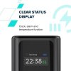 Canyon OnPower 130, Powerbank, 10.000 mAh, displej, in: USB-C, out: 2x USB-C PD 30W / USB-A, hodiny/budík/počasie