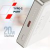 Canyon OnCharge 510, Powerbank, 10.000 mAh, in: USB-C, out: USB-C PD 20W + Wireless Magnet 15W, štíhla, béžová