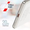 Canyon OnPower 505, Powerbank, 5.000 mAh, in: USB-C, out: USB-C PD 20W + Wireless Magnet 15W, ultratenká, béžová