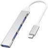 Premiumcord na USB3.2 A+ 3x USB2.0 A púzdro hliníkové USB C Hub 1