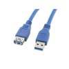 Lanberg USB A M F 3.0 3m modrý Kabel 1