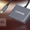 Canyon DS 3 3port 2xUSB A, 1xUSB C USB C 3.2 Hub 6