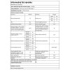 Gorenje W2PEIS 74A1DOK Práčka spredu plnená informacny list