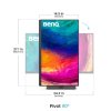 BenQ LCD PD2706QN 27" IPS/2560x1440/350 nits/1000:1/5ms/HDMI/DP/6xUSB/Repro/Pivot/Výškově nastavitelný/VESA/černá