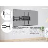 KIVI TV otočný držiak, dve ramená, VESA 100-400 , 32 - 55", čierny