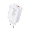 Sturdo 2x USB C, 1X USB A QC3.0 PD 65W biela Nabíjačka USB do siete 1